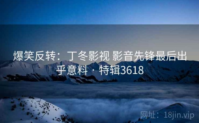爆笑反转：丁冬影视 影音先锋最后出乎意料 · 特辑3618