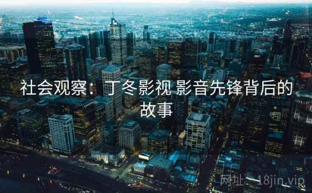 社会观察：丁冬影视 影音先锋背后的故事