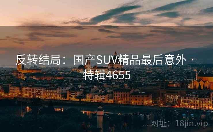反转结局：国产SUV精品最后意外 · 特辑4655
